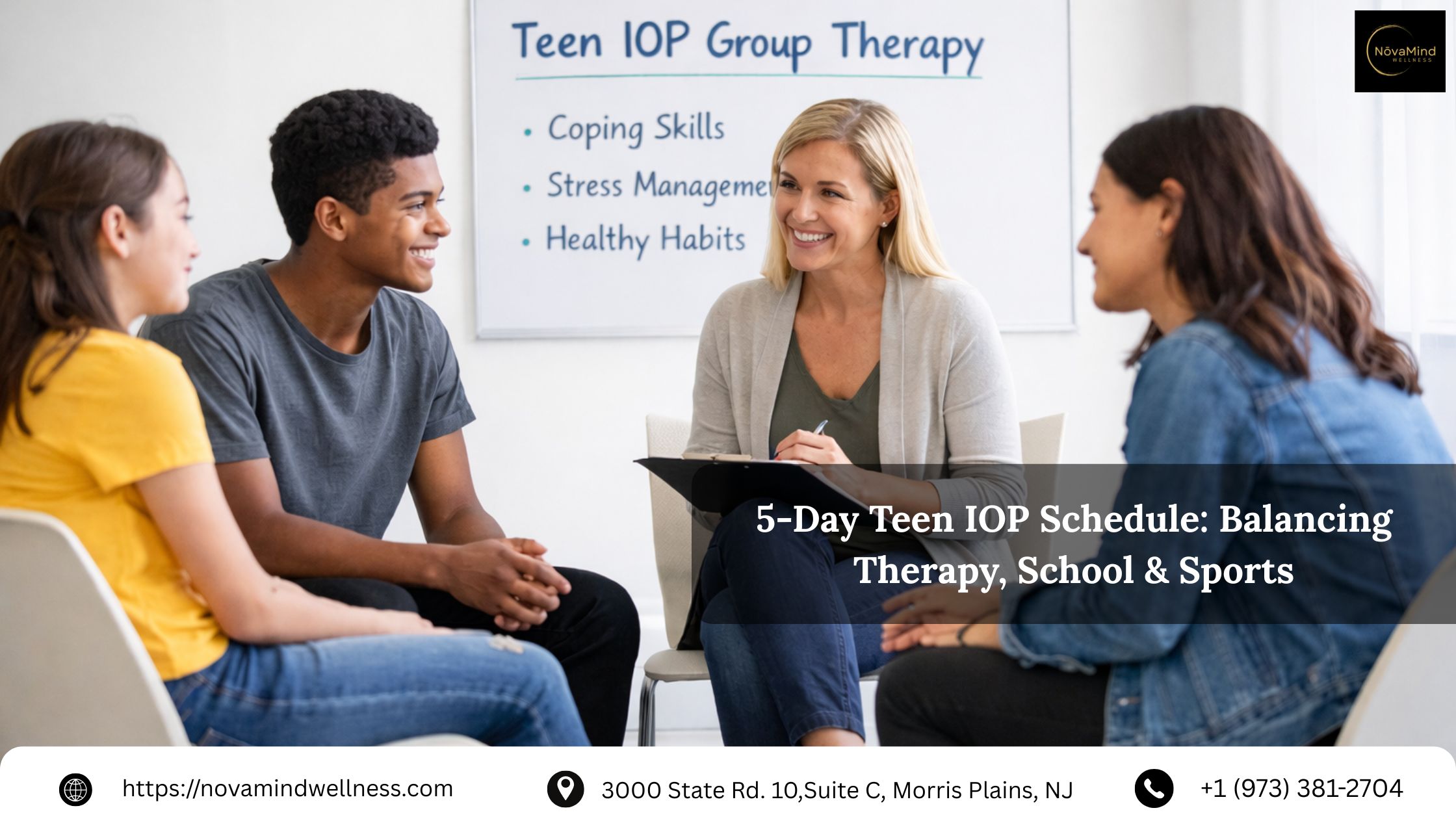 5-Day Teen IOP Schedule
