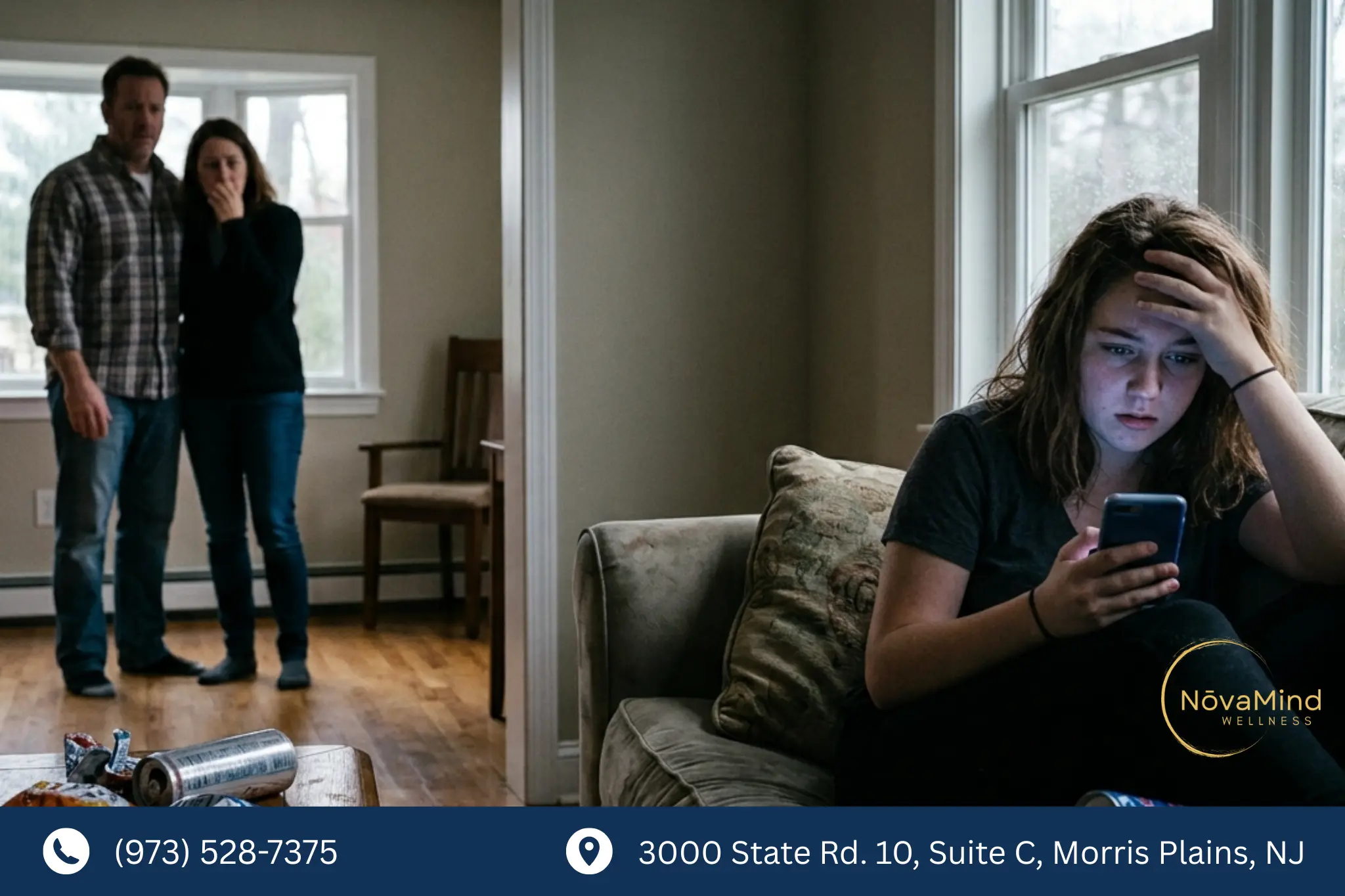 Parents worried about teen social media usage NovaMind Wellness