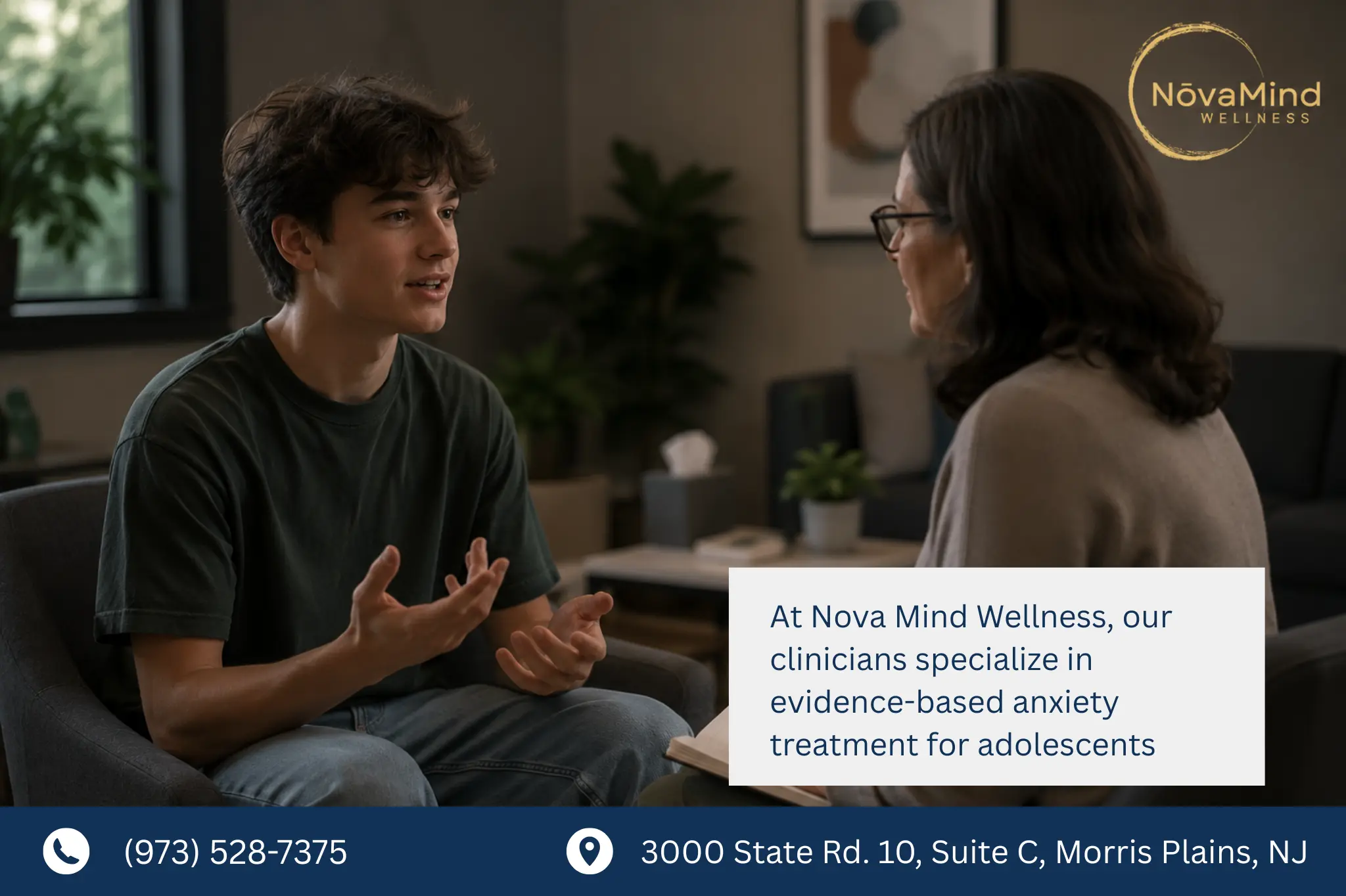 teen anxiety treatment in Nova Mind Wellness